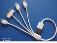 ABS quatre en un câble d'USB de micro pour l'iPhone et le téléphone portable androïde