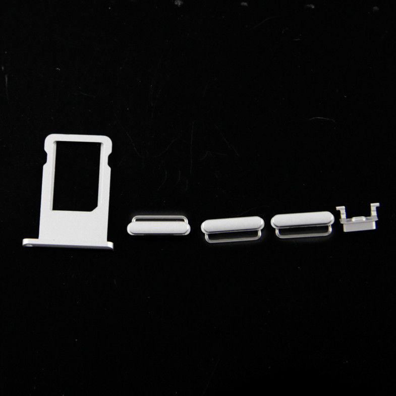 Iphone 6 pièces de rechange pour le porte-cartes plus de l'iPhone 6 SIM, le bouton muet, le volume et la puissance se boutonnent