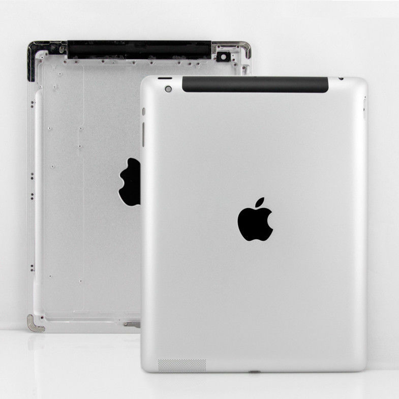 remplacement de logement de couverture arrière de l'iPad 4 de ruban des versions 4G pour des pièces de réparation de comprimé