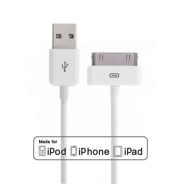 iPad iPod 1.2M/4 pieds d'USB de données de câble de chargeur, type 30 câble d'USB 2,0 A de données de Pin